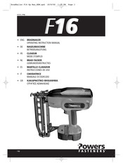 Powers Fasteners F16 Instrucciones De Uso