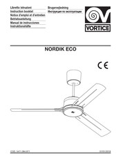 Vortice NORDIK ECO Manual De Instrucciones