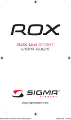 Sigma ROX 12.0 SPORT Guia Del Usuario