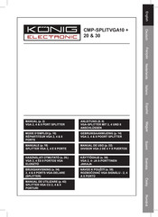 König Electronic CMP-SPLITVGA30 Manual De Instrucciones