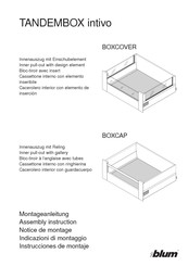 blum TANDEMBOX intivo Instrucciones De Montaje