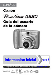 Canon PowerShot A580 Guia Del Usuario