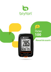 Bryton Rider 100 Manual De Usuario