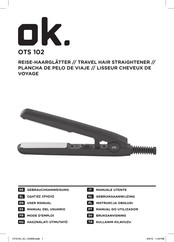 OK. OTS 102 Manual Del Usuario