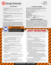 Chicago Pneumatic CP861 Manual De Instrucciones