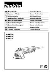 Makita GA4034 Manual De Instrucciones