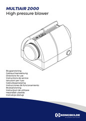 Kongskilde MULTIAIR 2000 Instrucciones De Funcionamiento