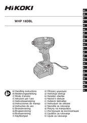 HIKOKI WHP 18DBL Instrucciones De Manejo