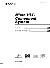 Sony CMT-WS2D Manual De Instrucciones