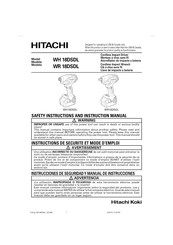 Hitachi WH 18DSDL Manual De Instrucciones