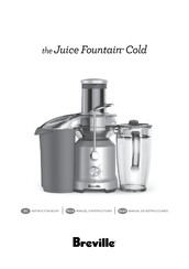 Breville Juice Fountain Cold Manual De Instrucciones