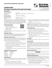 System Sensor 7100XE FAAST Instrucciones De Instalación Y Mantenimiento