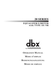 Harman dbx 20 Serie Modo De Empleo