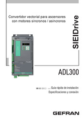 gefran SIEIDrive ADL300 Guía Rápida De Instalación