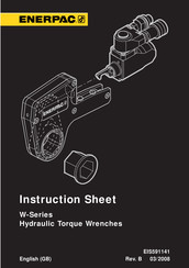 Enerpac W15000 Hoja De Instrucciones