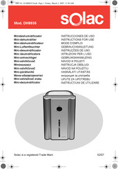 SOLAC DH8935 Instrucciones De Uso