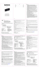 Lenco CR-18 Manual Del Usuario