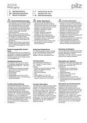 Pilz PNOZ pps1p Instrucciones De Uso