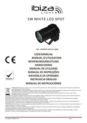 Ibiza Light LEDSPOT5-WH Manual De Instrucciones
