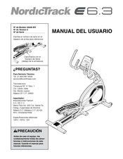 NordicTrack E 6.3 Manual Del Usuario