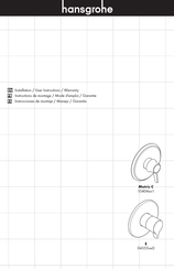 Hansgrohe E 043550 Serie Instrucciones De Montaje / Manejo / Garantía