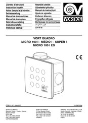 Vortice VORT QUADRO I SUPER Manual De Instrucciones