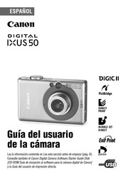 Canon DIGITAL IXUS 50 Guia Del Usuario