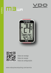 VDO Cyclecomputing M3 WR Manual De Instrucciones