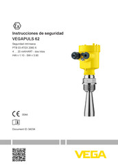 Vega VEGAPULS 62 Instrucciones De Seguridad