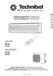 Technibel Climatisation MCA 60C Instrucciones De Uso