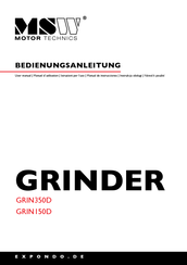 MSW GRIN350D Manual De Instrucciones