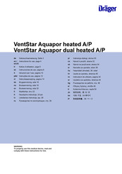 Dräger VentStar Aquapor dual heated A/P Instrucciones De Uso