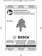 Bosch GLL 3-50 Instrucciones De Funcionamiento