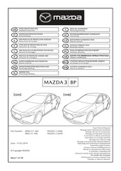 Mazda BDEL-V1-360 Instrucciones De Montaje