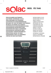 SOLAC PD 7640 Instrucciones De Uso