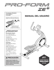 iFIT PRO-FORM ZE6 Manual Del Usuario