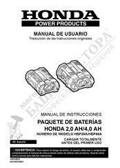 Honda Power Products HBP40A Manual De Usuario