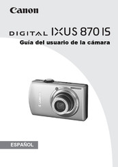 Canon DIGITAL IXUS 870 IS Guía De Usuario