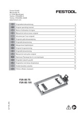 Festool FSR-BS 105 Manual De Instrucciones