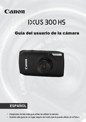 Canon IXUS 300 HS Guia Del Usuario