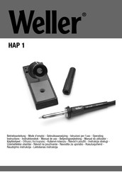 Weller HAP 1 Manual De Uso