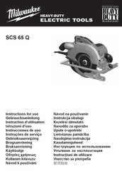 Milwaukee SCS 65 Q Instrucciones De Uso