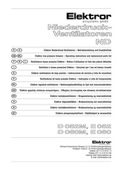 Elektor D 052M Instrucciones De Servicio