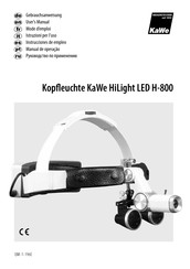 KaWe HiLight LED H-800 Instrucciones De Empleo