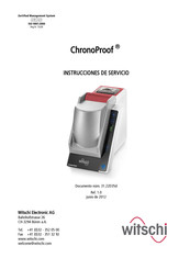 witschi ChronoProof Instrucciones De Servicio