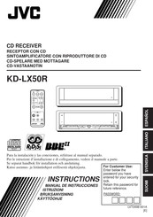 JVC KD-LX50R Manual De Instrucciones