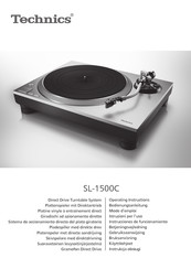 Technics SL-1500C Instrucciones De Funcionamiento