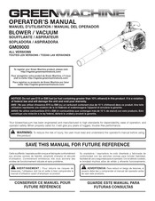Green Machine GM09000 Manual Del Operador