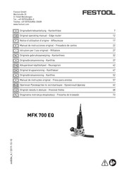 Festool MFK 700 EQ Manual De Instrucciones