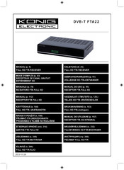 König Electronic DVB-T FTA22 Manual De Uso